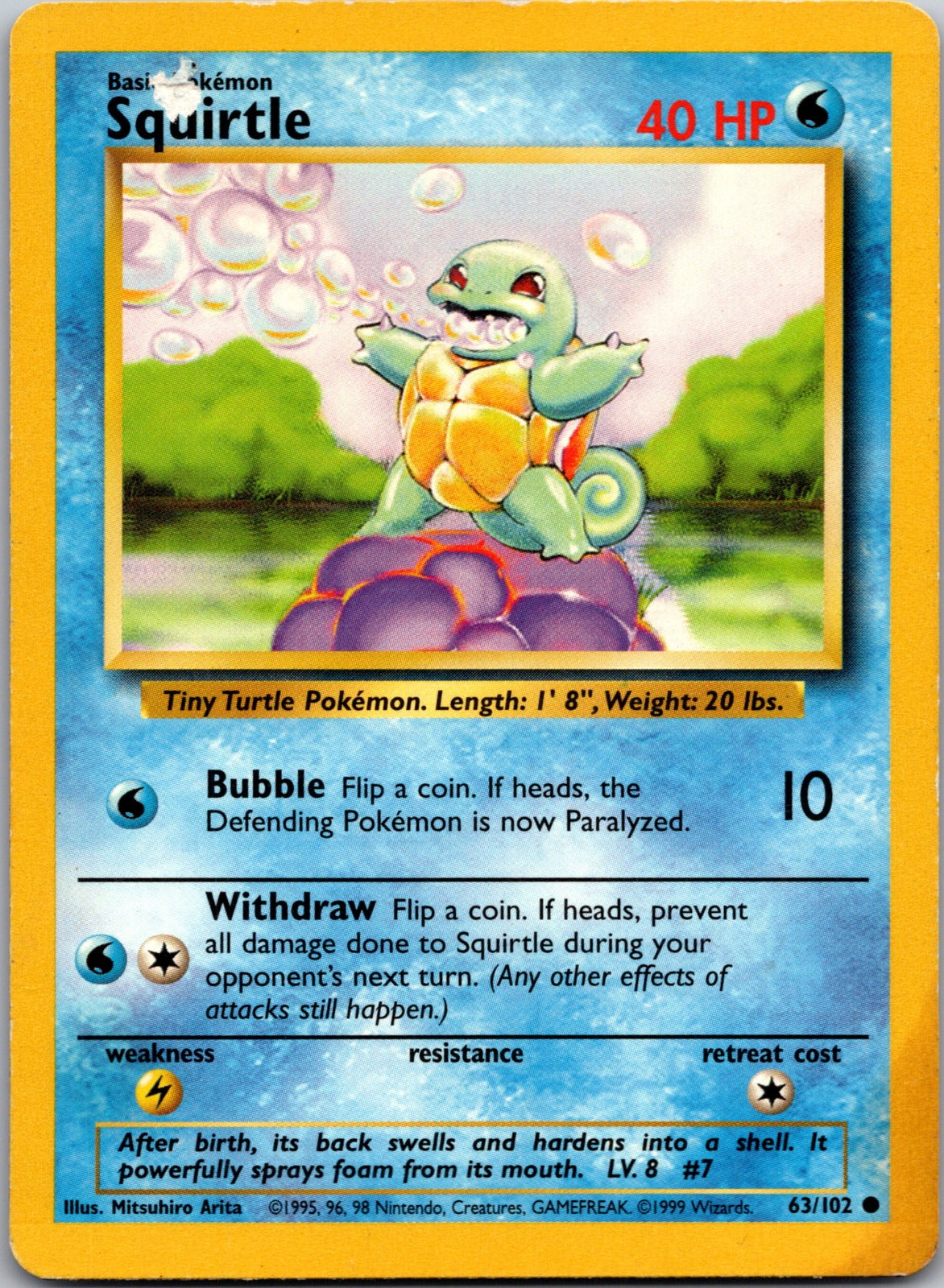 2000 Base Set 2 093/130 Squirtle LP