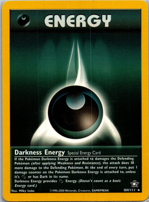 2000 Neo Genesis 104/111 Darkness Energy Rare F114