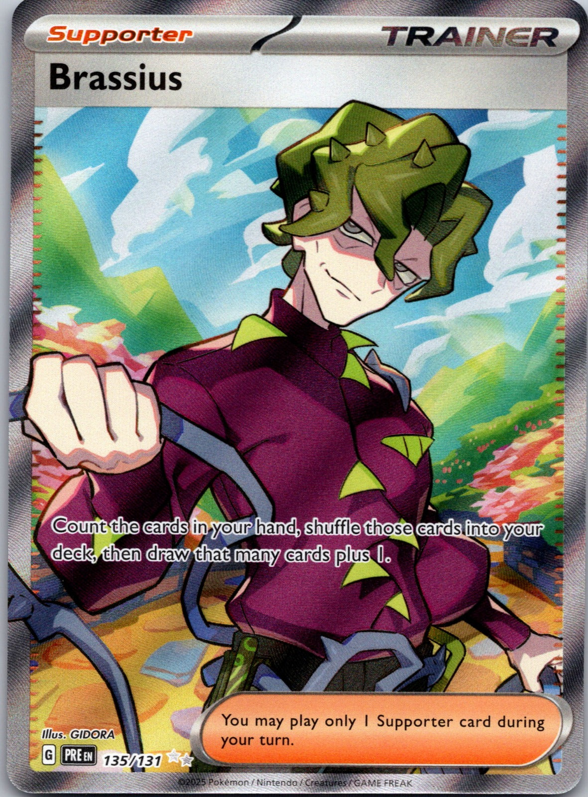 2025 SV: Prismatic Evolutions 135/131 Brassius NM