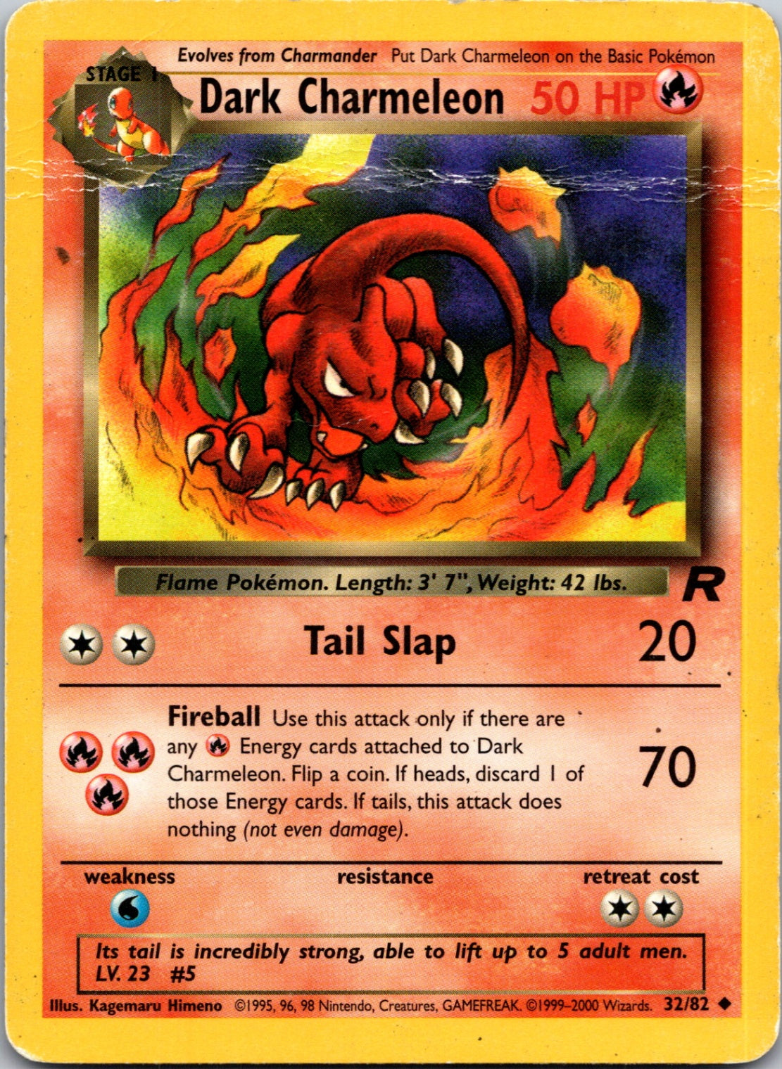 2000 Team Rocket 32/82 Dark Charmeleon Uncommon M196