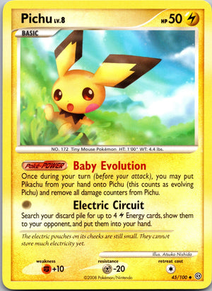 2008 Stormfront 45/100 Pichu LP