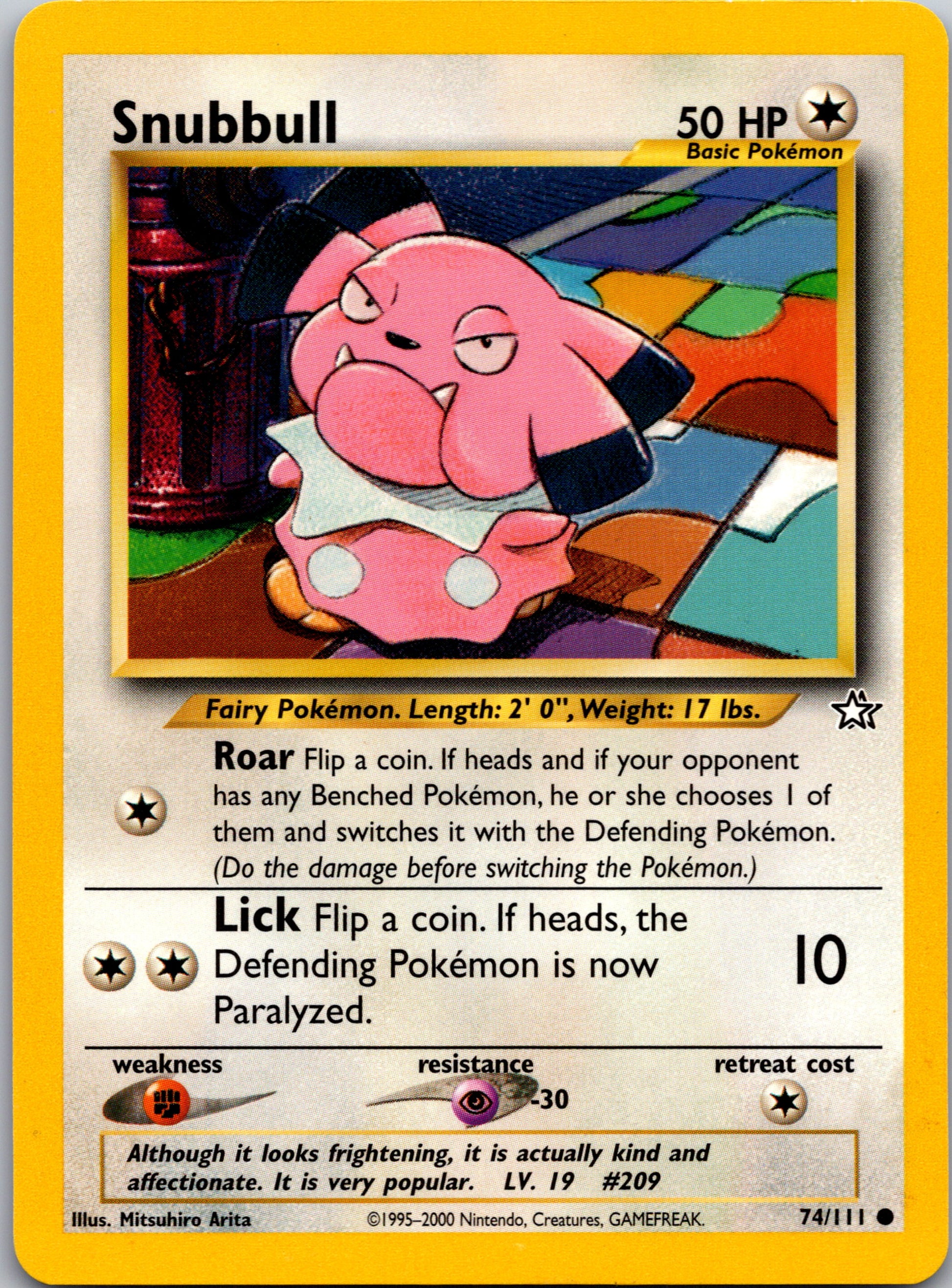 2000 Neo Genesis 074/111 Snubbull Common A99