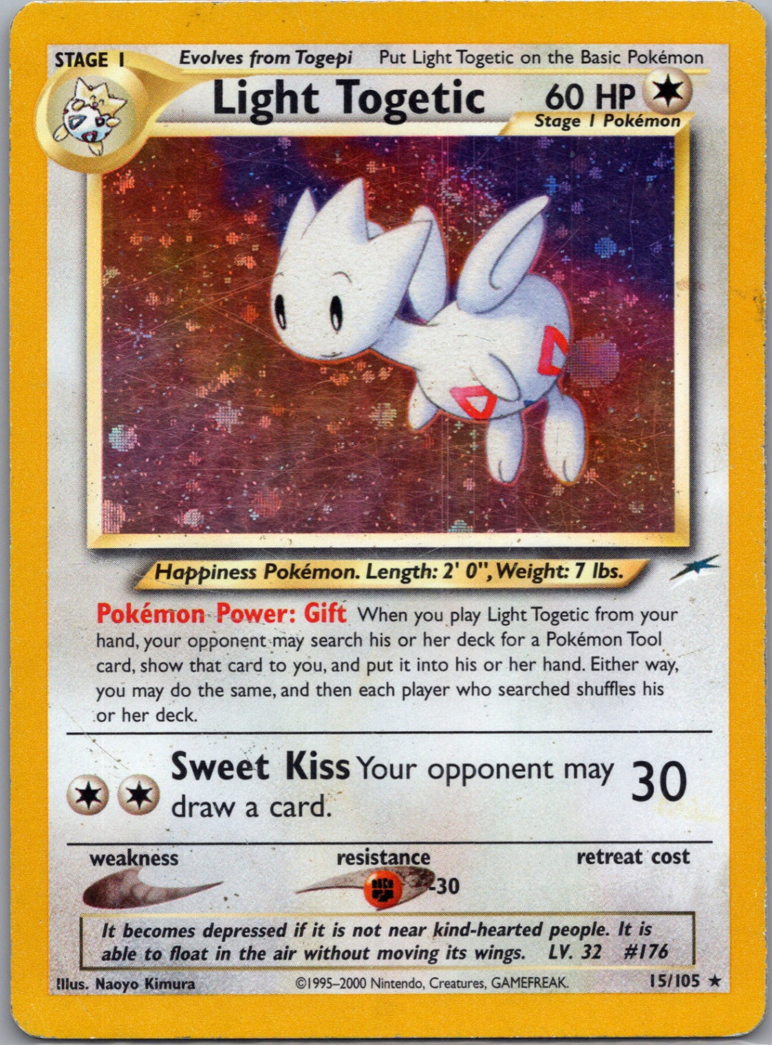 2002 Neo Destiny 015/105 Light Togetic Holo Rare G340