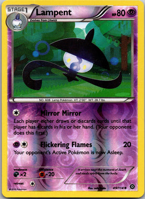 2016 XY - Steam Siege 49/114 Lampent LP