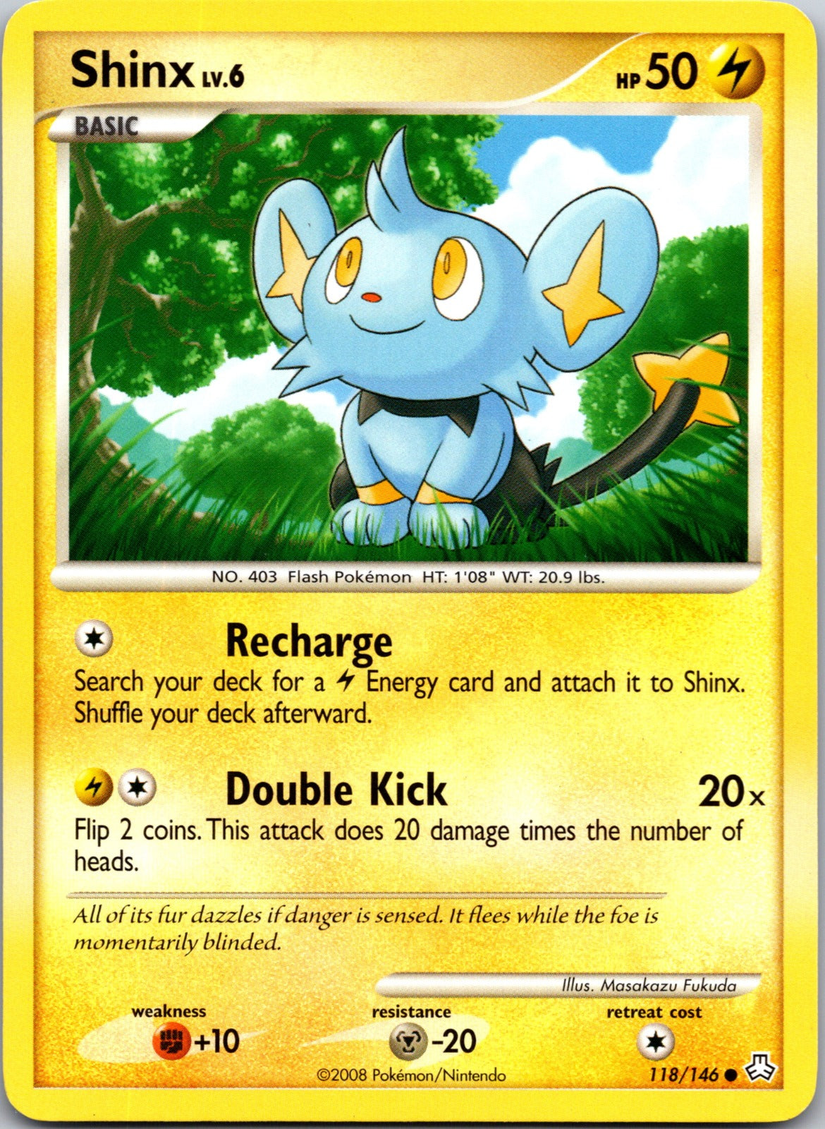 2008 Legends Awakened 118/146 Shinx LP