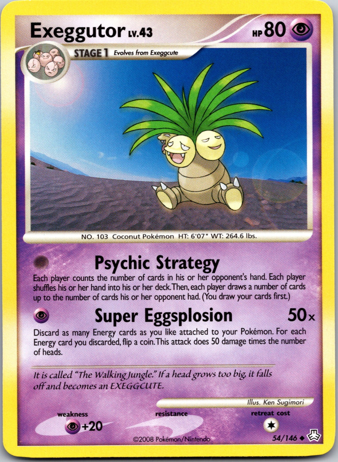 2008 Legends Awakened 54/146 Exeggutor LP F54