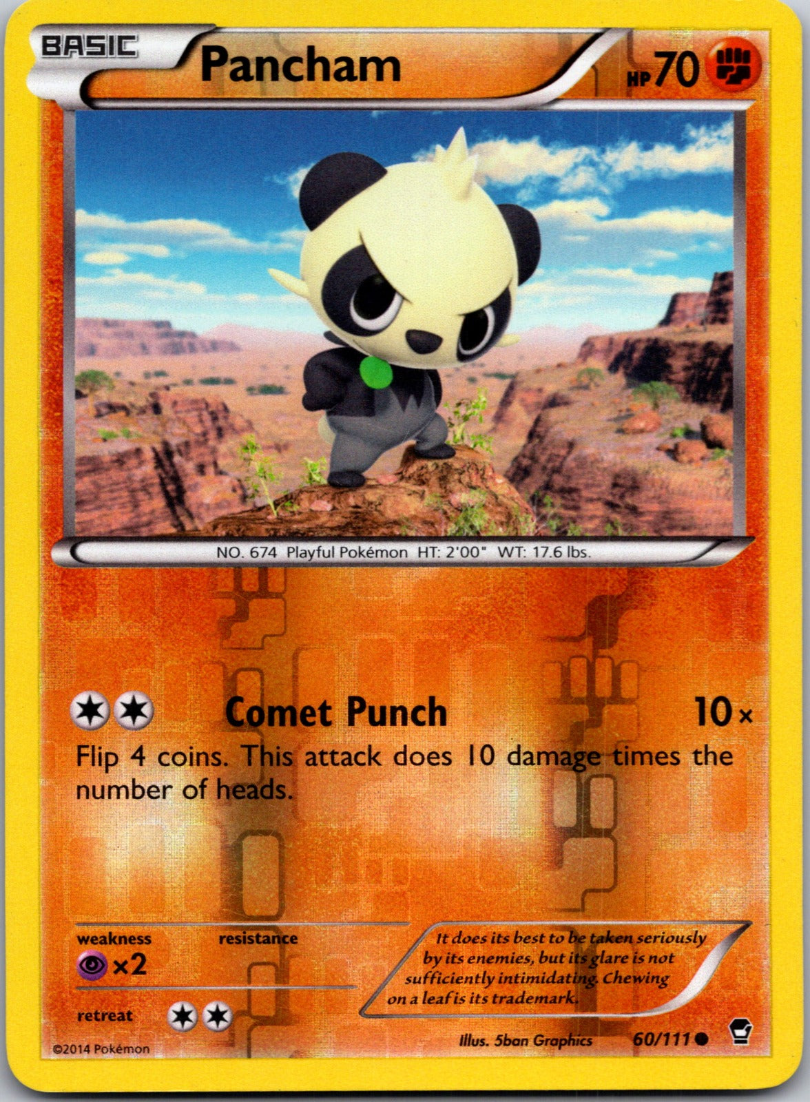 2014 XY - Furious Fists 60/111 Pancham (60) LP