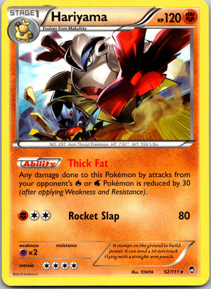 2014 XY - Furious Fists 52/111 Hariyama LP