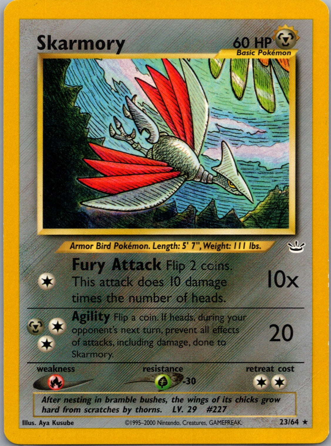 2001 Neo Revelation 23/64 Skarmory Rare G341