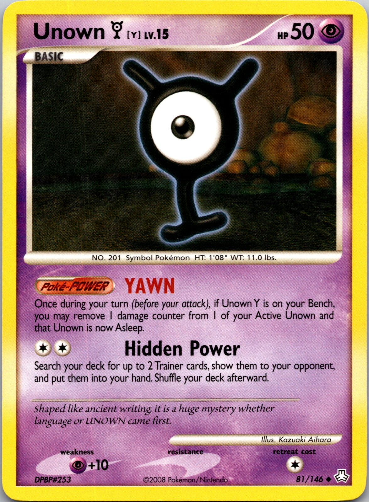 2008 Legends Awakened 81/146 Unown (Y) LP