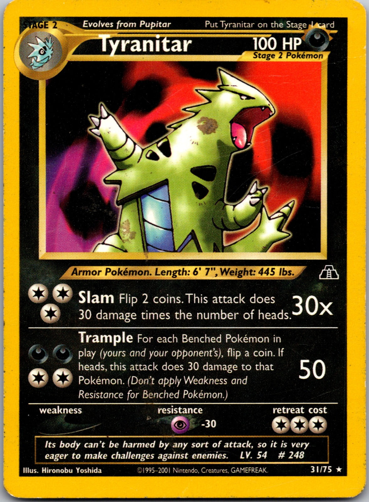 2001 Neo Discovery 12/75 Tyranitar (12) LP