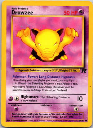 2000 Team Rocket 54/82 Drowzee LP