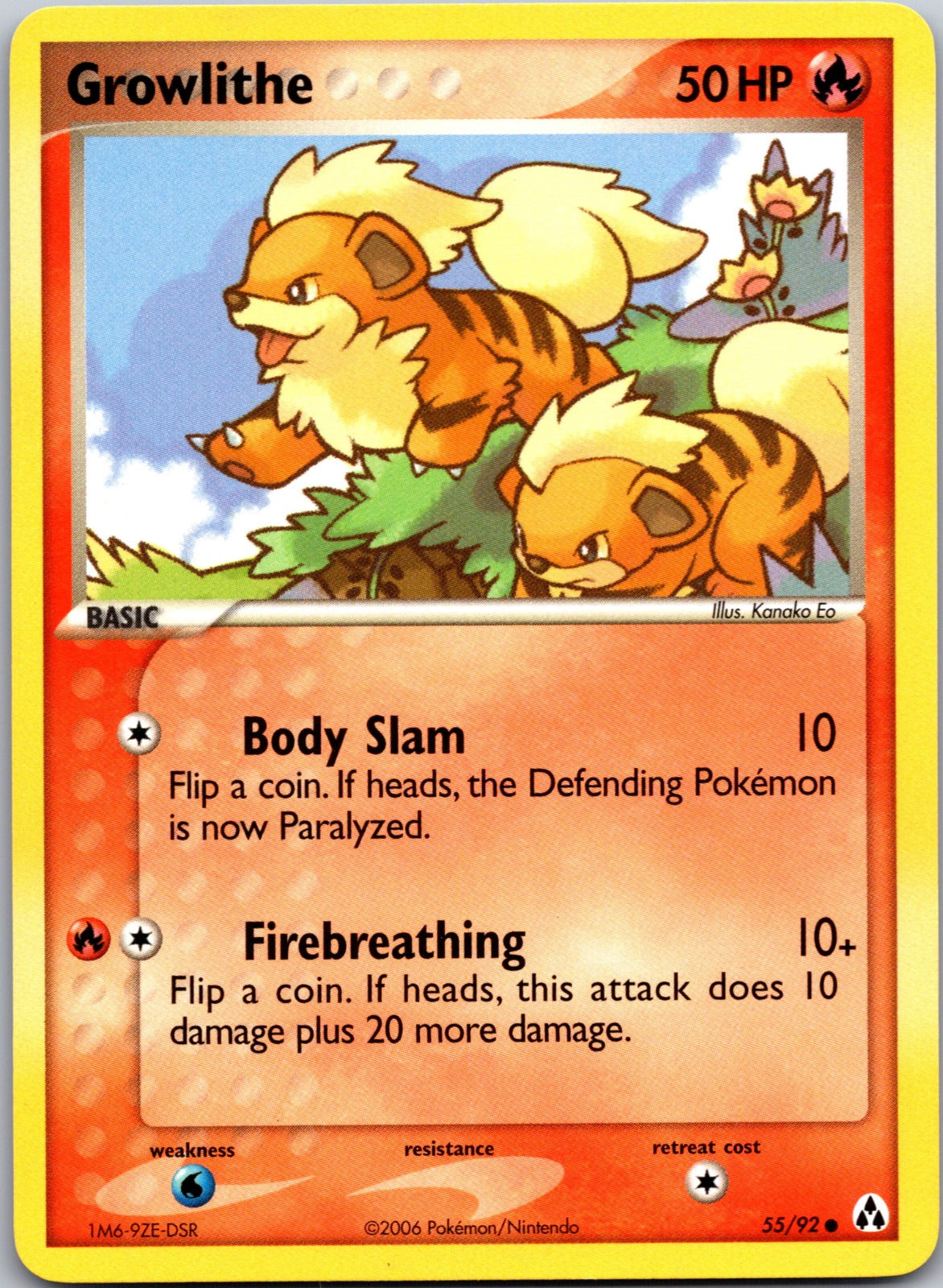 2006 Legend Maker 55/92 Growlithe HP Z157