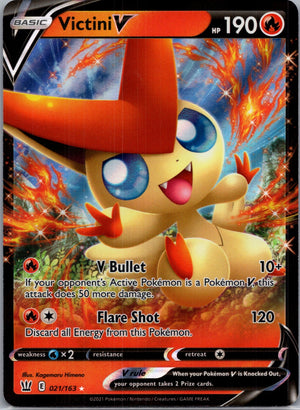 2021 SWSH05: Battle Styles 021/163 Victini V Ultra Rare D148