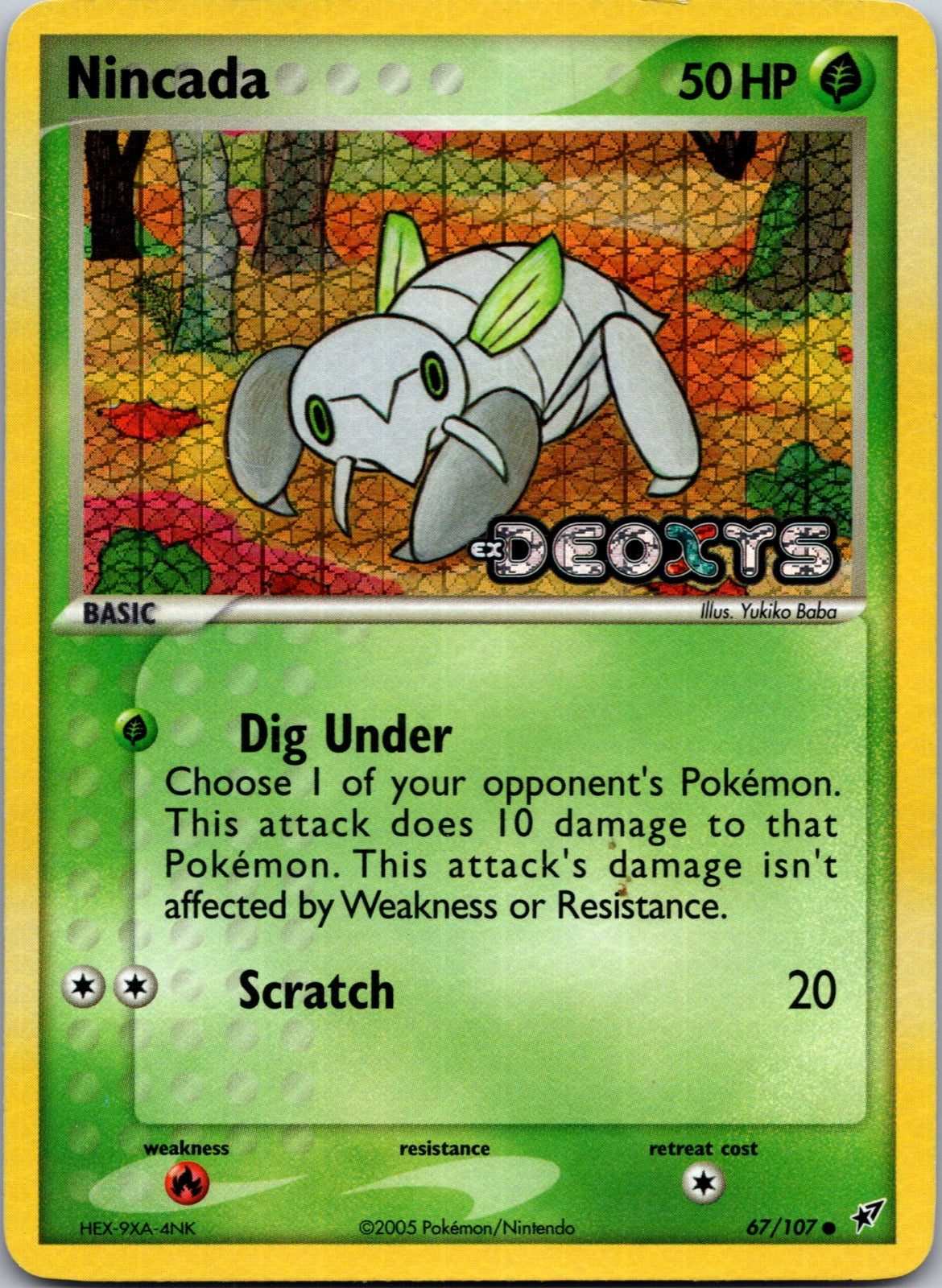 2005 Nincada Deoxys 67/107 NM