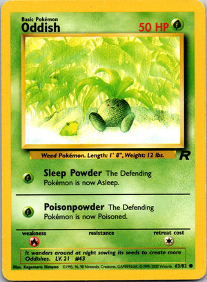 2000 Team Rocket 63/83 Oddish Common C267