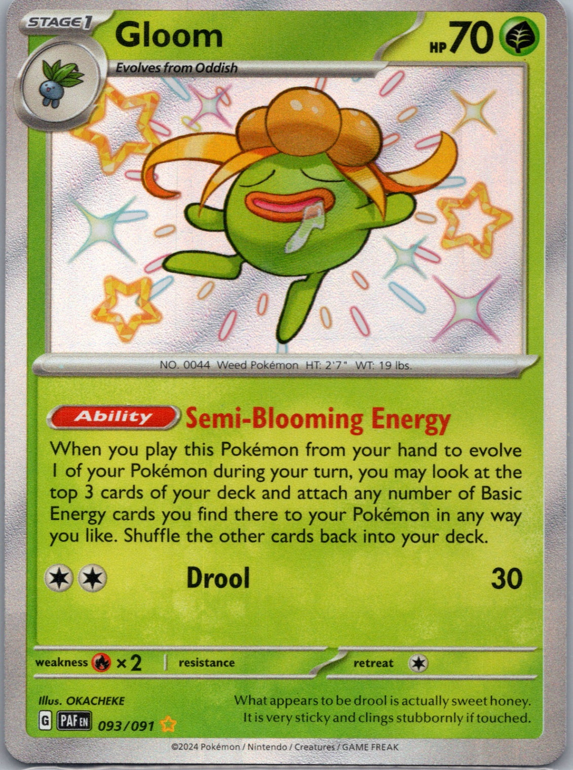 2024 SV: Paldean Fates 093/091 Gloom Shiny Rare D192