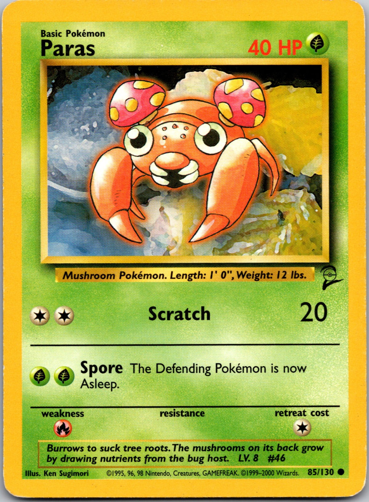2000 Base Set 2 085/130 Paras LP Y18