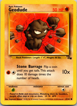 1999 Fossil 47/62 Geodude LP