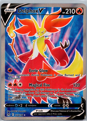 2022 SWSH11: Lost Origin 173/196 Delphox V (Full Art) Ultra Rare F110