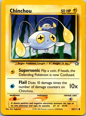2000 Neo Genesis 055/111 Chinchou Common M170