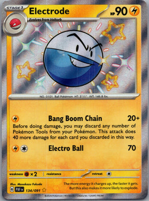 2024 SV: Paldean Fates 134/091 Electrode Shiny Rare F150