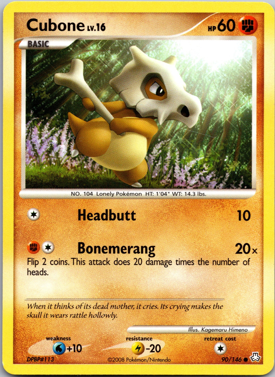 2008 Legends Awakened 90/146 Cubone LP