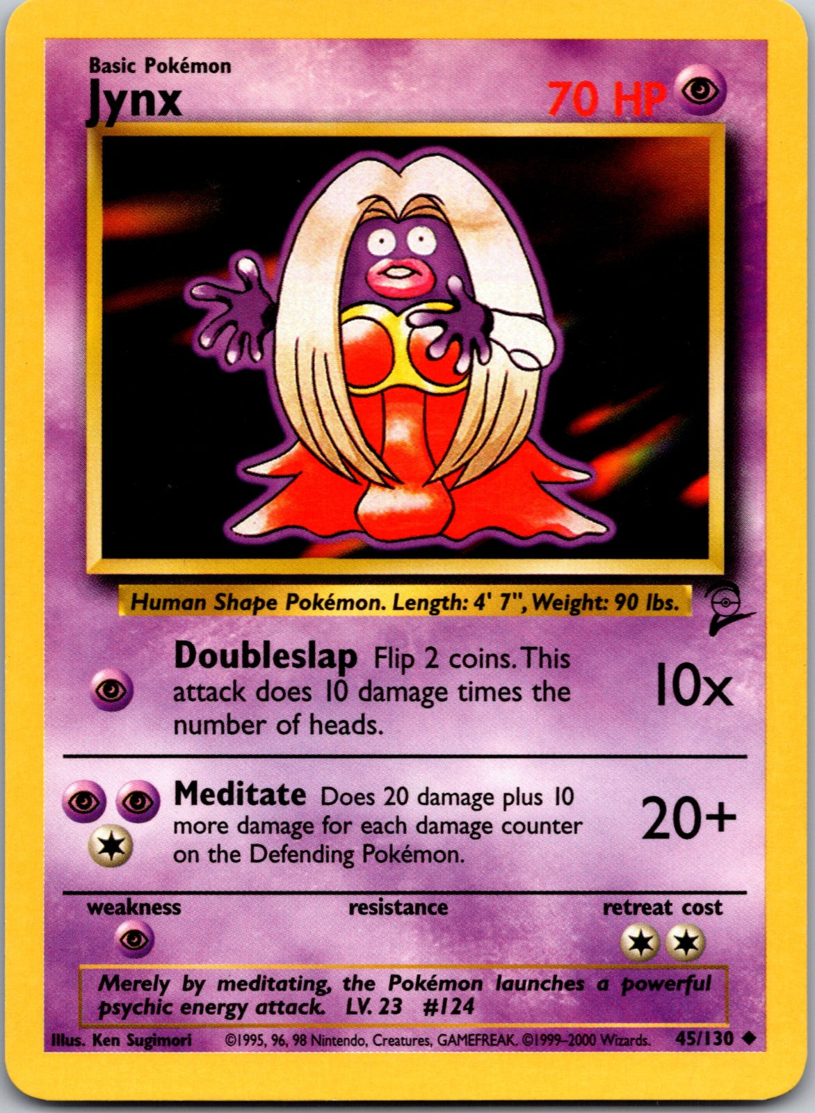 2000 Base Set 2 045/130 Jynx LP
