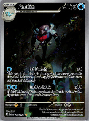 Palafin Holofoil Illustration Rare SV: Paldean Fates 225/091 NM