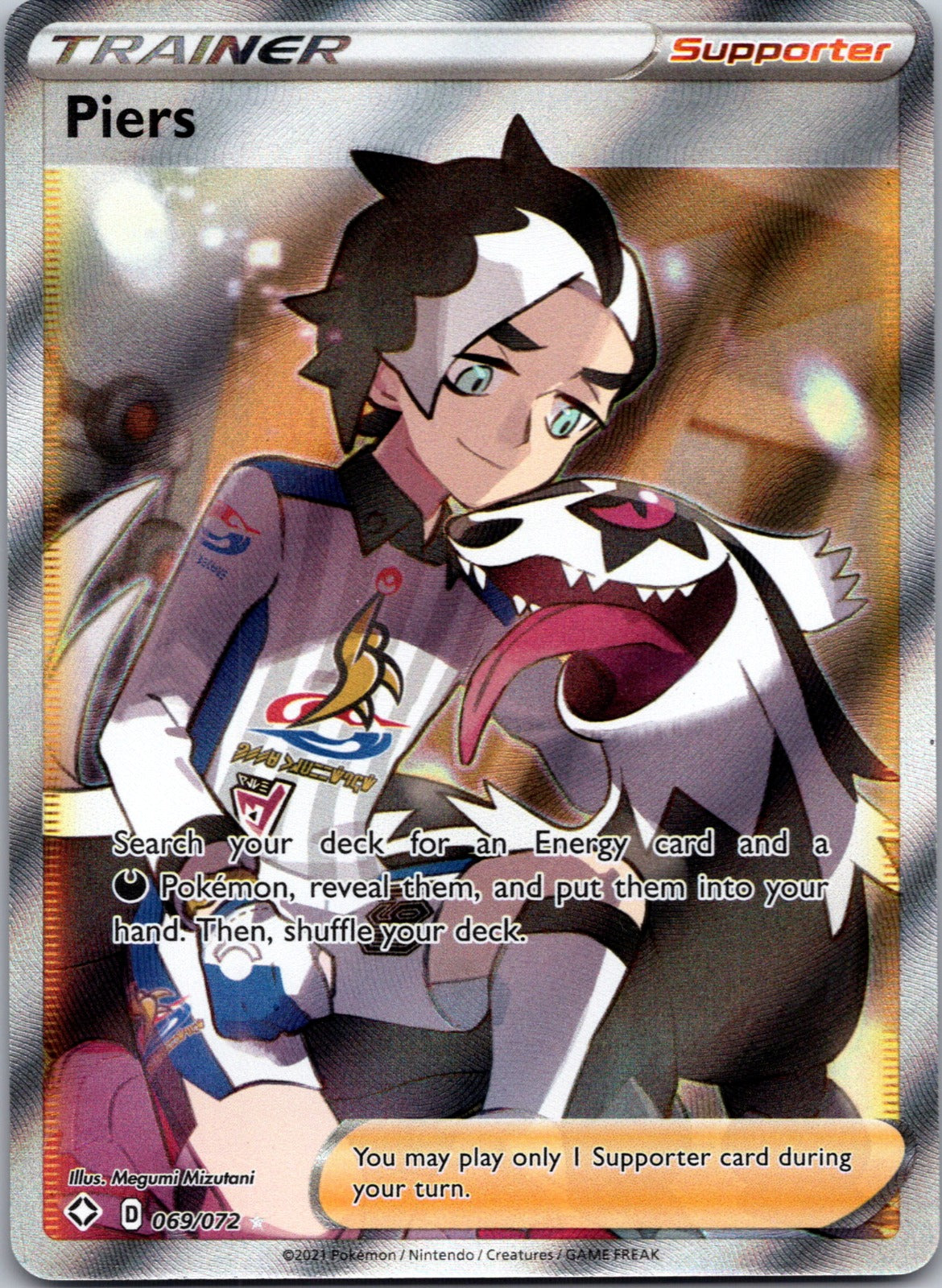2021 Piers (Full Art) Shining Fates 069/072 NM