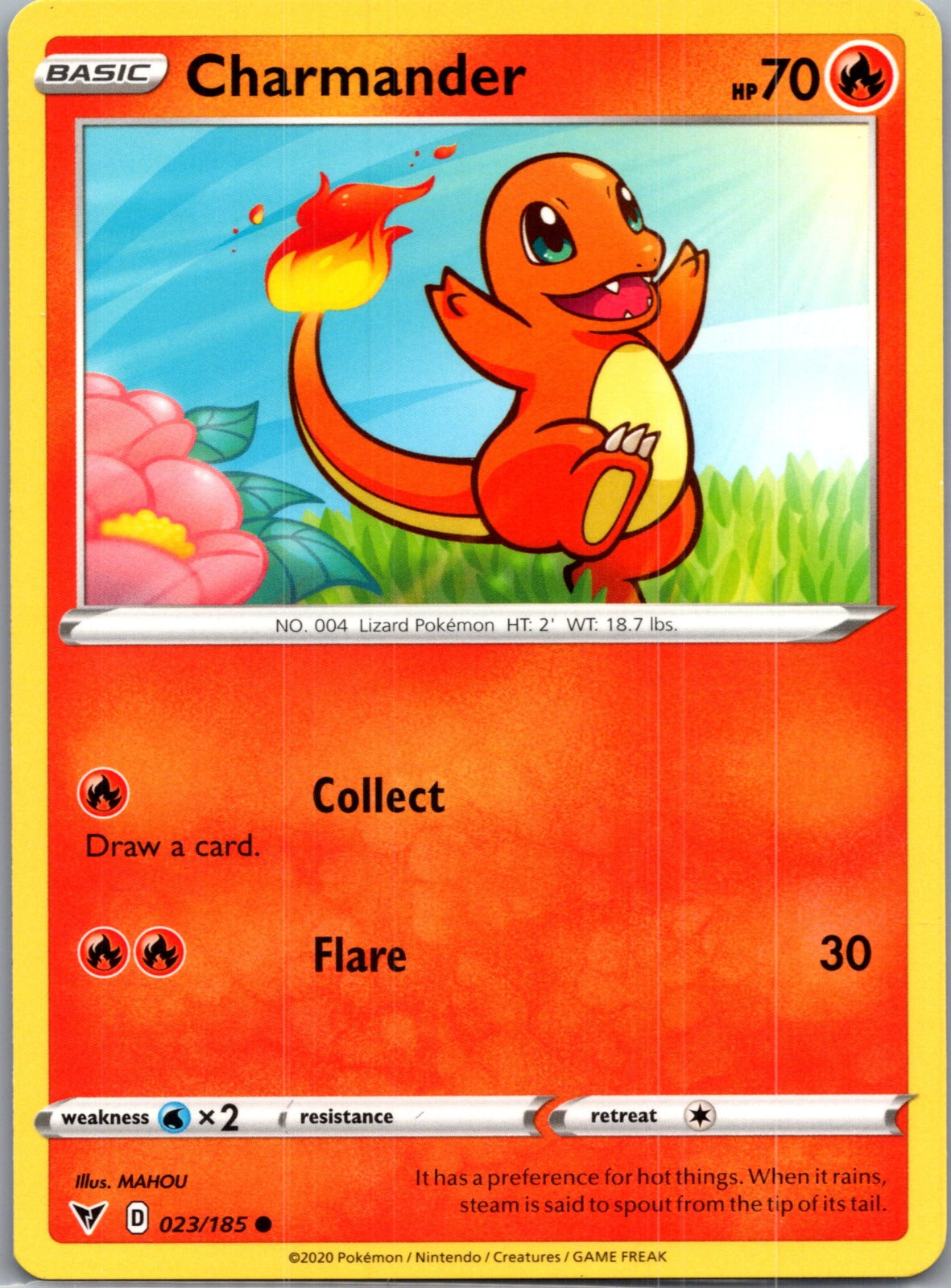 2020 SWSH04: Vivid Voltage 023/185 Charmander LP