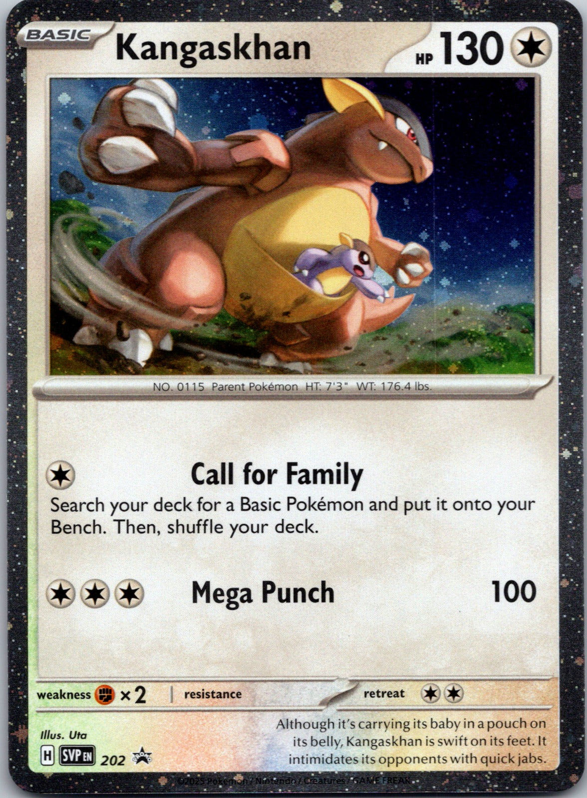 2023 SV: Scarlet & Violet Promo Cards 202 Kangaskhan - (Cosmos Holo) NM