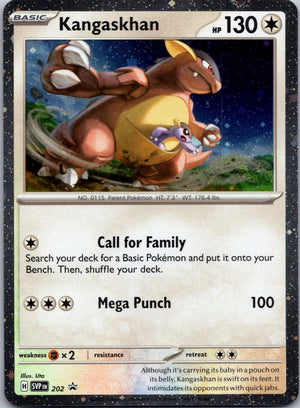 2023 SV: Scarlet & Violet Promo Cards 202 Kangaskhan - (Cosmos Holo) NM