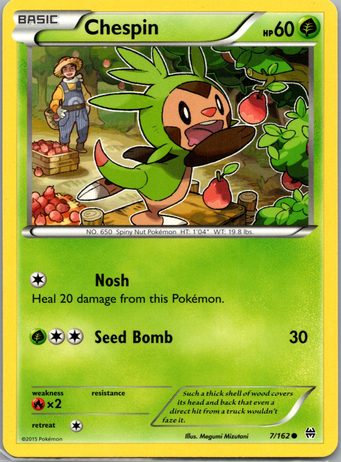 2015 XY - BREAKthrough 7/162 Chespin (7) Common M65