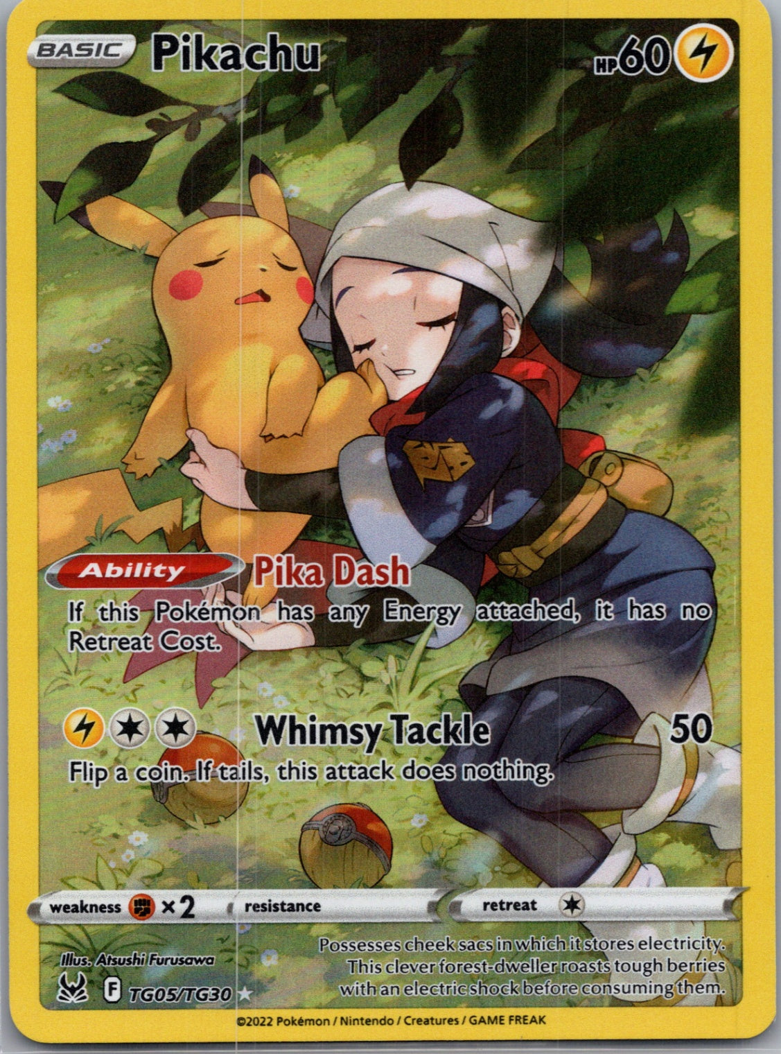 SWSH11: Lost Origin Trainer Gallery TG05/TG30 Pikachu Ultra Rare NM