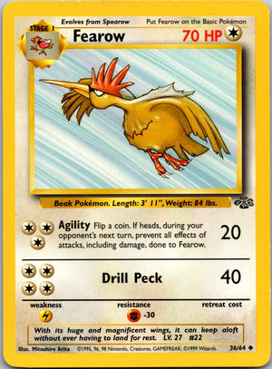 1999 Jungle 36/64 Fearow Uncommon A290