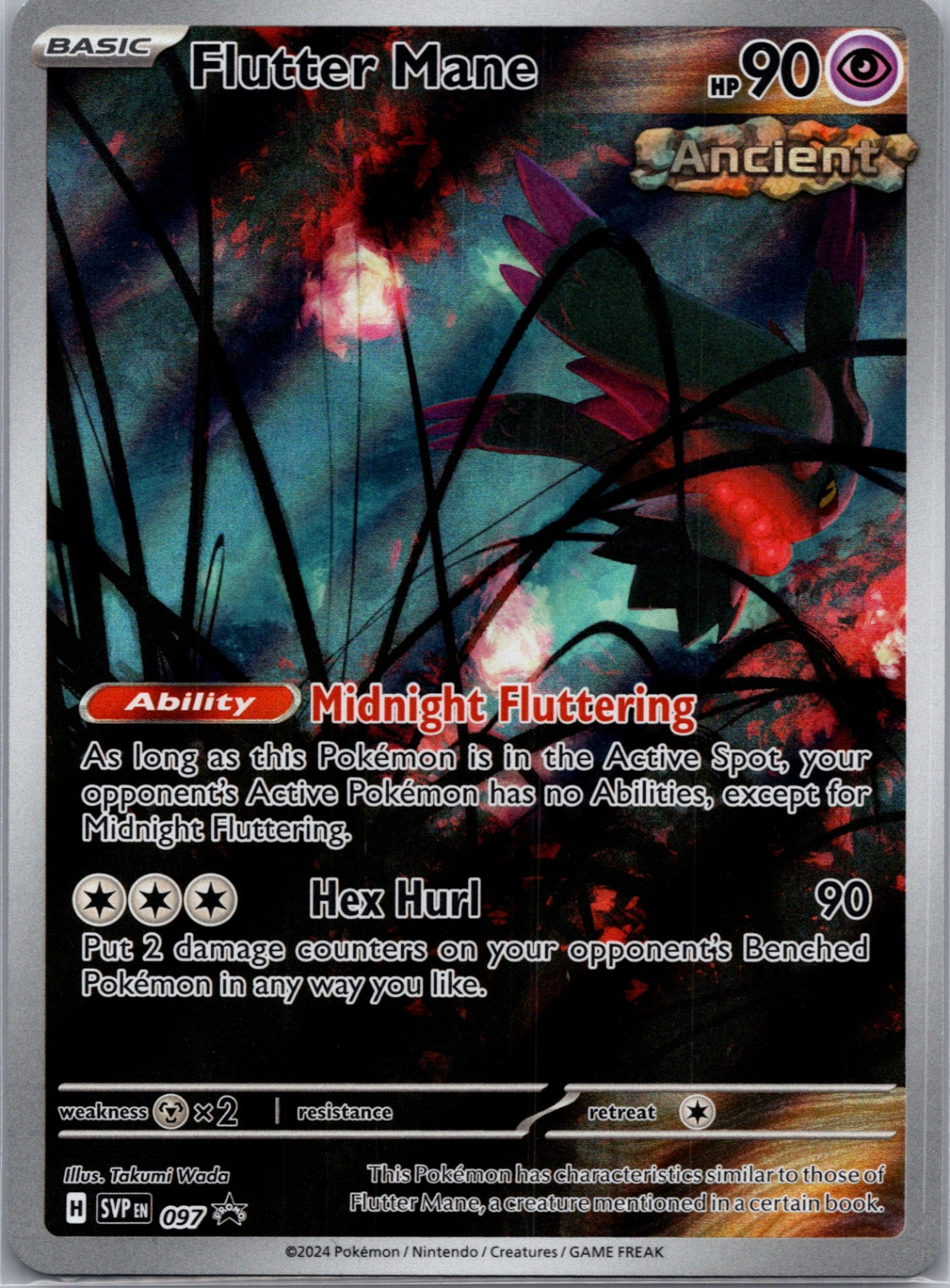 Flutter Mane -  (Pokemon Center) Holofoil Promo SV: Scarlet & Violet Promo Cards 097 NM