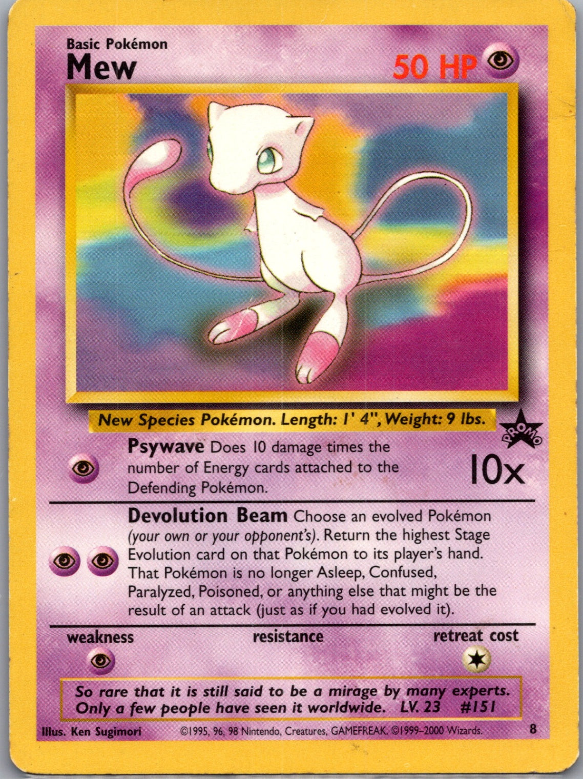 2000 WoTC Promo 8 Mew () Promo F80