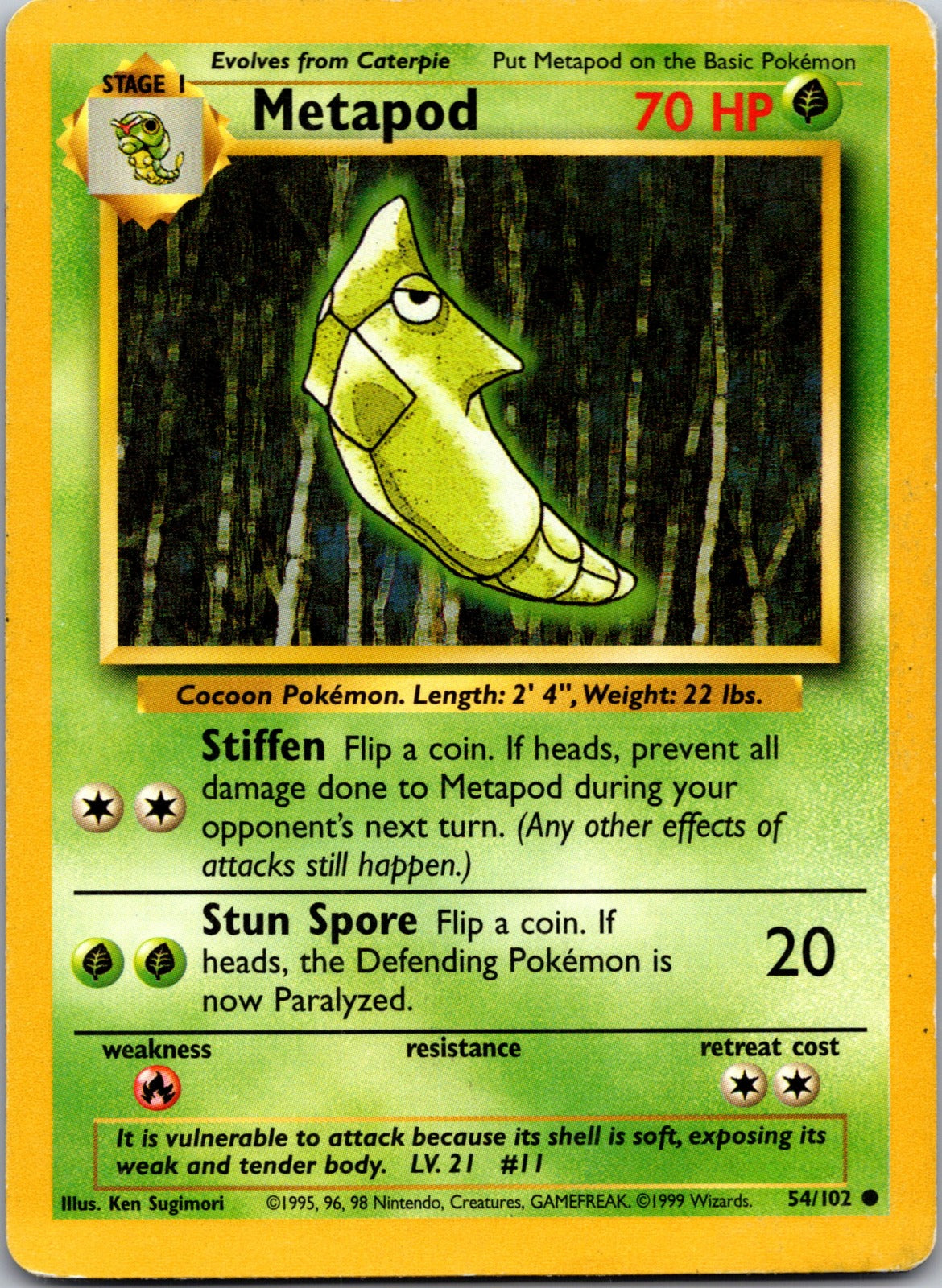 2000 Base Set 2 081/130 Metapod LP