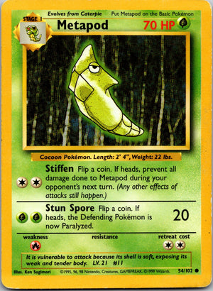 2000 Base Set 2 081/130 Metapod LP