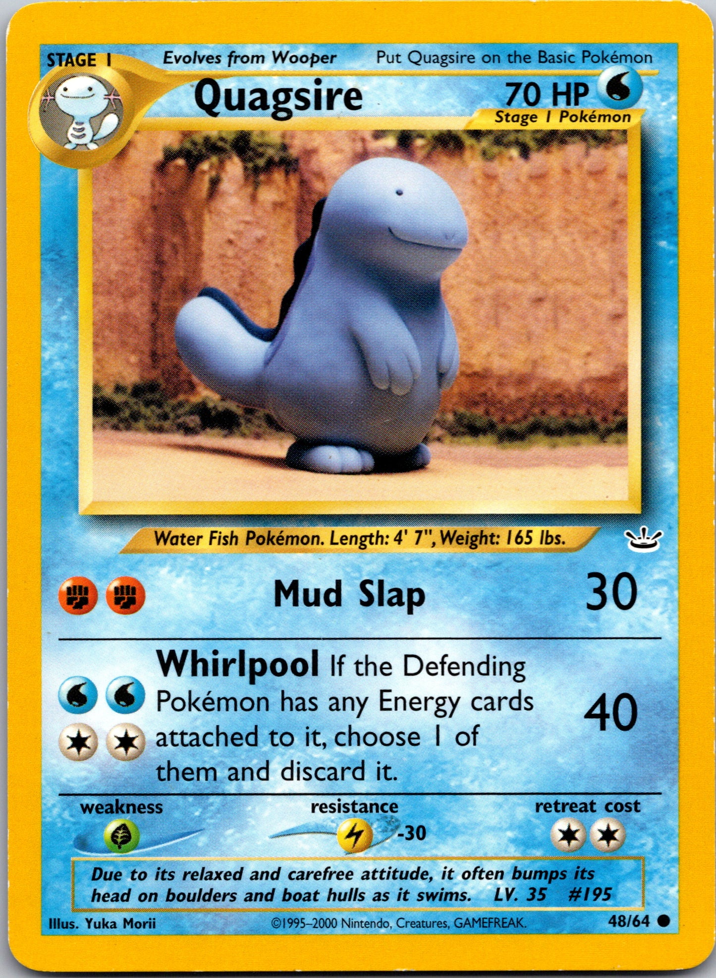 2001 Neo Revelation 48/64 Quagsire Common B30