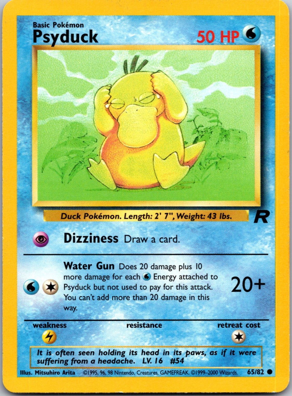 2000 Team Rocket 65/82 Psyduck Common M273