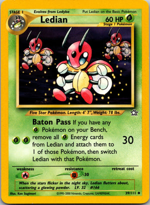 2000 Neo Genesis #039/111 Ledian Uncommon C142