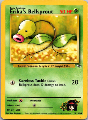 2000 Gym Heroes 076/132 Erika's Bellsprout (76) LP