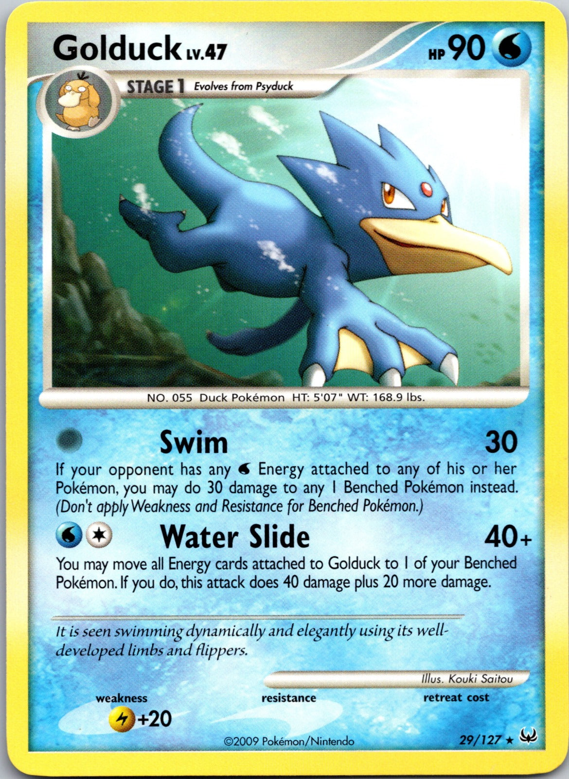 2009 Platinum 29/127 Golduck LP