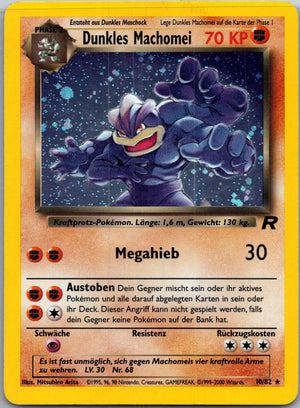 2000 Team Rocket 10/82 Dark Machamp (10) Holo Rare (German) G235
