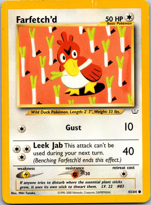 2001 Neo Revelation 43/64 Farfetch'd LP