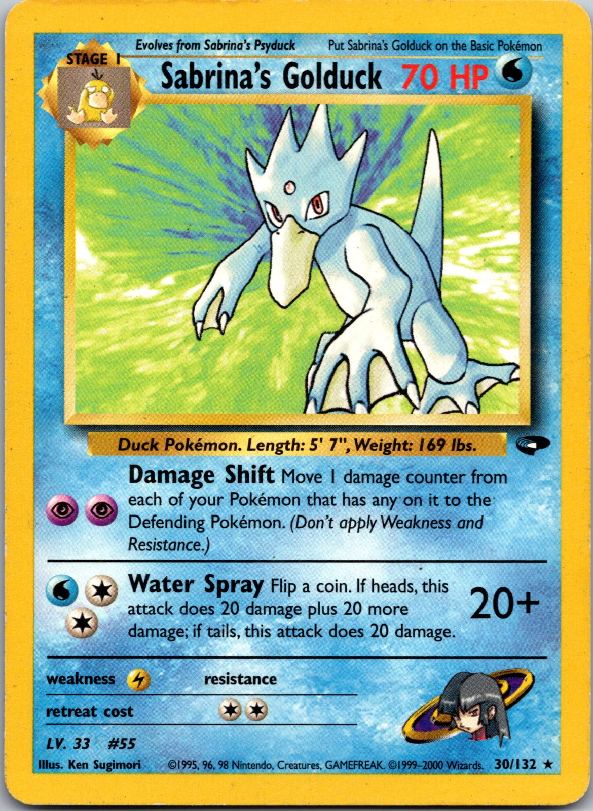 2000 Gym Challenge 030/132 Sabrina's Golduck LP