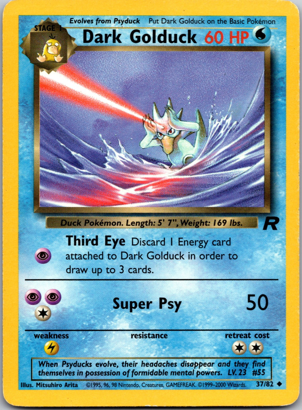 2000 Team Rocket 37/82 Dark Golduck LP Y159