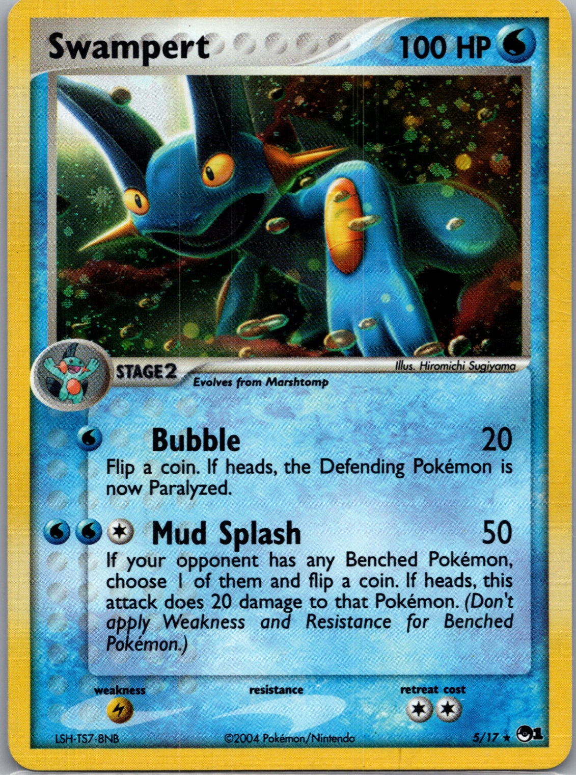 2004 POP Series 1 005/017 Swampert Rare G320